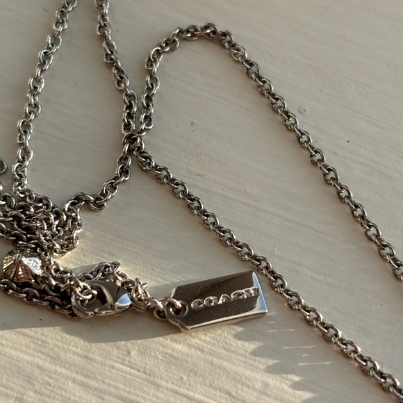 Coach Open Circle Stone Necklace - Picture 5 of 5